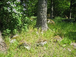 En gravsttning i Landeryds Hembygdspark