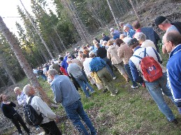 Vandring i skogen vid Landeryds Hembygdspark.